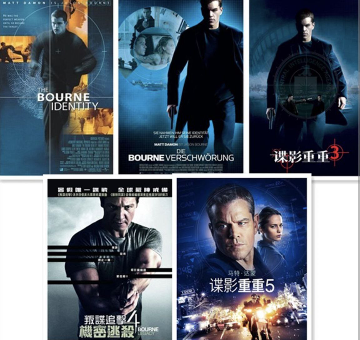 谍影重重 5部 4K UHD 中字外挂字幕